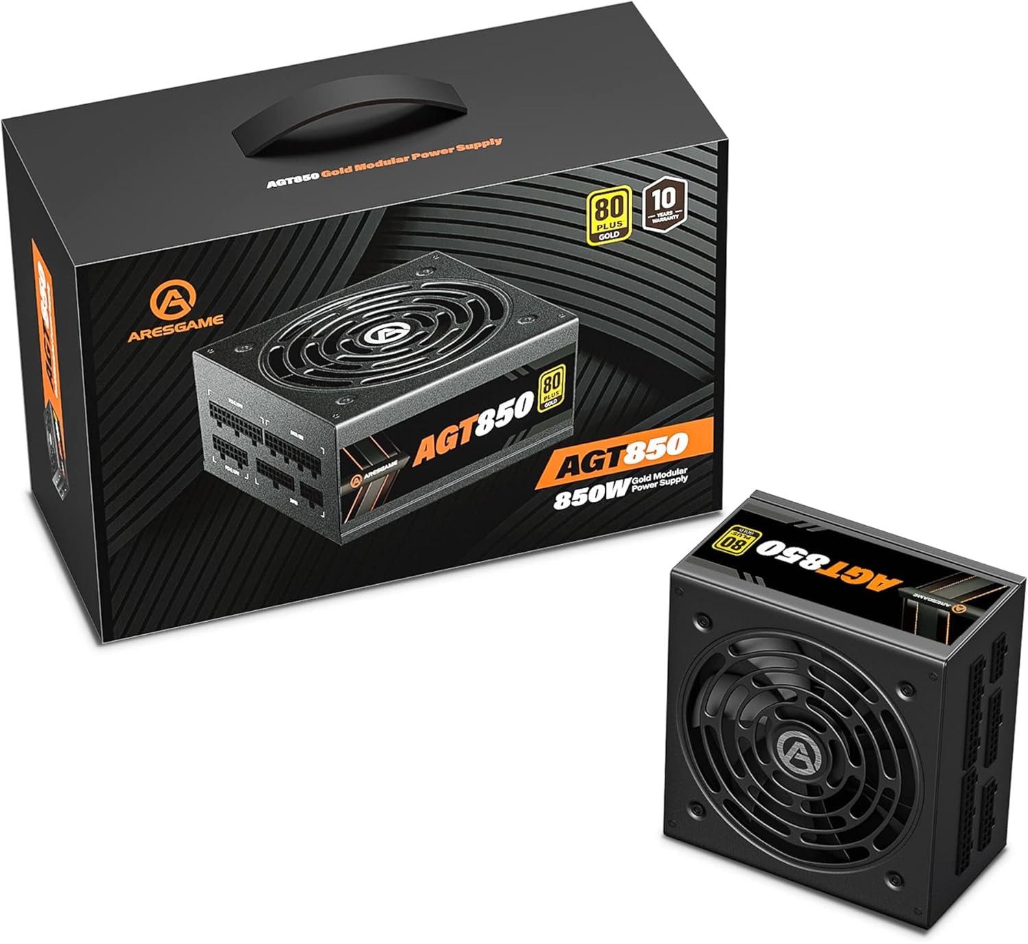 ARESGAME Power Supply 650W 80+ Bronze Certified PSU (AGV650)